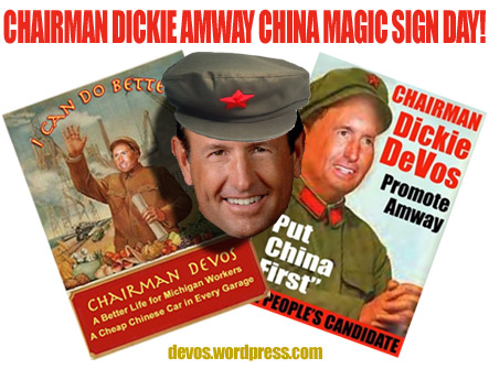 Comrade Dickie Amway China Magic Sign Day!